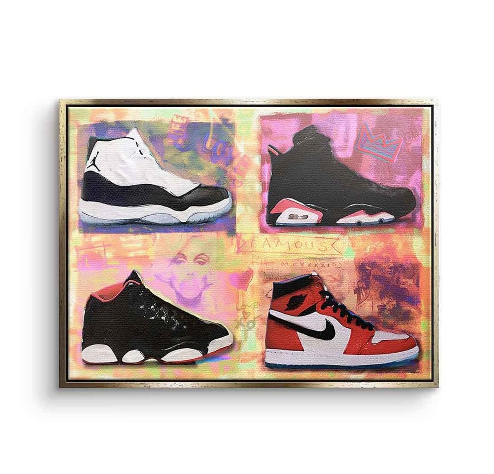 DOTCOMCANVAS® Leinwandbild Air Jordan Sneaker, Leinwandbild Air Jordan Sneaker Lifestyle Sportschuhe Nike von DOTCOMCANVAS®