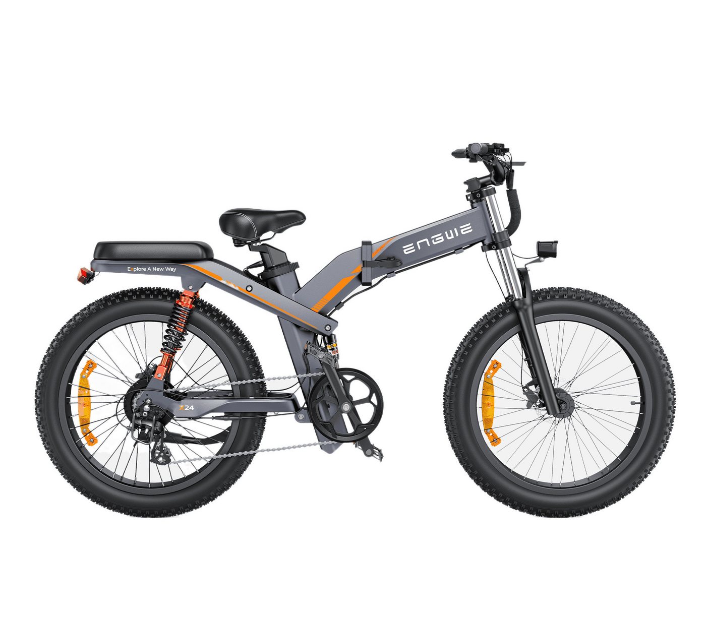 DOTMALL E-Bike E-Bike 24 Zoll ENGWE 48V 25Ah Mountain/City E bike foldable von DOTMALL