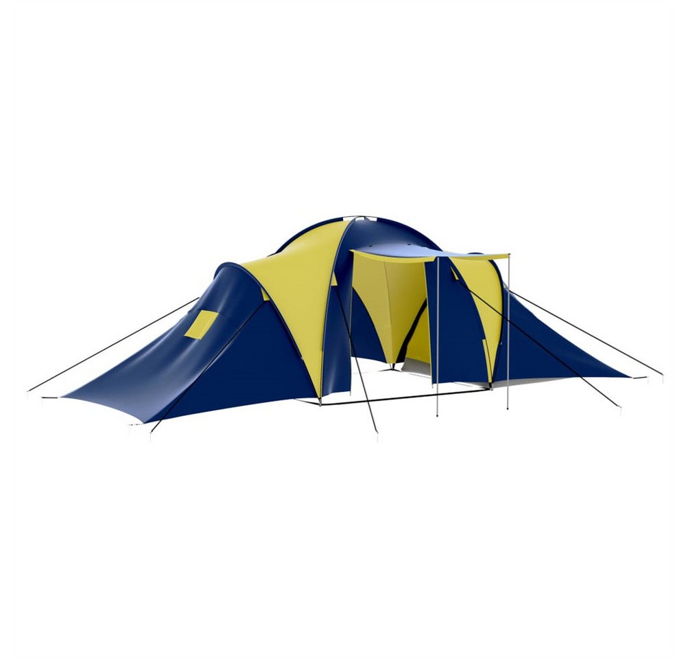 DOTMALL Vorzelt Blau/Gelb Campingzelt 9 Personen Stoff 7,5 kg von DOTMALL