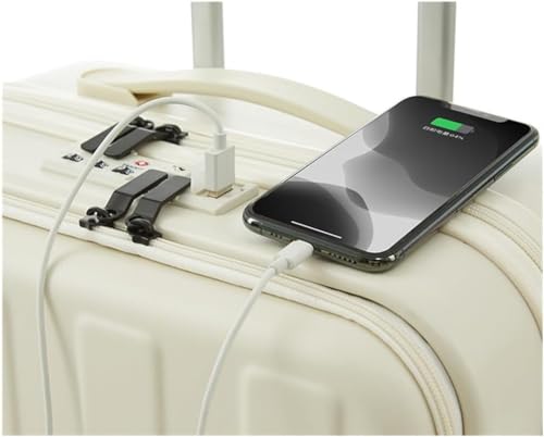 DPCDAN Handgepäck Reisegepäck Gepäck vorne montierter Koffer zum Öffnen des Passwortfelds mit USB-Schnittstelle, kann im Flugzeugkoffer aufgegebenes Gepäck mitgenommen Werden Reisekoffer von DPCDAN
