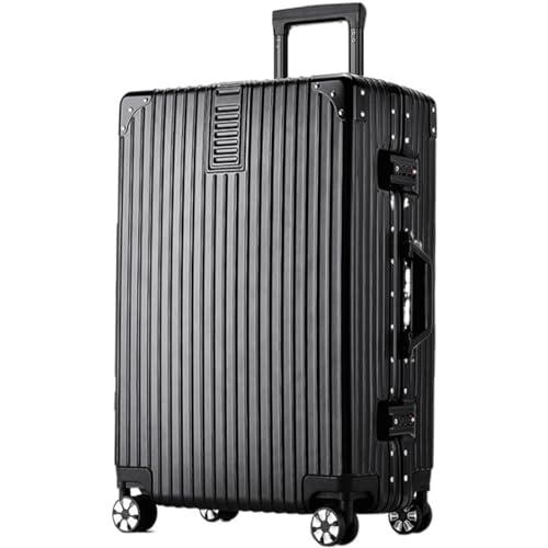DPCDAN Handgepäck Reisegepäck Koffer, leichtes Gepäck, rechtwinkliger Aluminiumrahmen, Spinner, Doppelrad, PC + ABS-Hartschalenkoffer Reisekoffer von DPCDAN