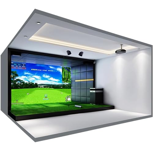 Golfsimulator Bildschirm,Langlebiger Golfschwungtrainer,Indoor-Trainings Golfsimulatorbildschirm Für Golfübungsunterhaltung,300cm*400cm von DPLXQPP