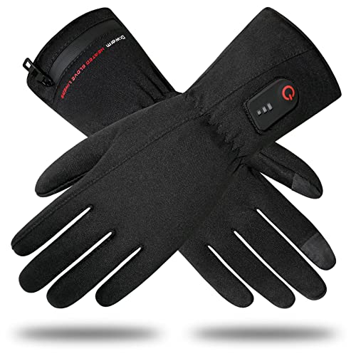 Beheizbare Handschuhe, beheizte Handschuhe Damen Herren mit heizung Winterarbeitshandschuhe dünne beheizbare Handschuhe Fahrrad Winter Handwärmer (XL) von DR. WARM