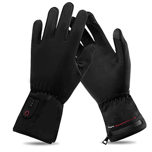 DR. WARM Beheizbare Handschuhe Liner, Touchscreen Handschuhe für Herren Damen, Heizung, dünne Handschuhe Handwärmer (XL) von DR. WARM