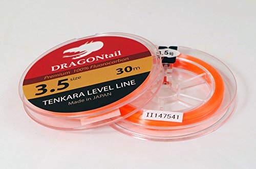 Dragontail TENKARA Level Line 30 m Hi-Vis Orange, 3.5 von DRAGONtail Tenkara