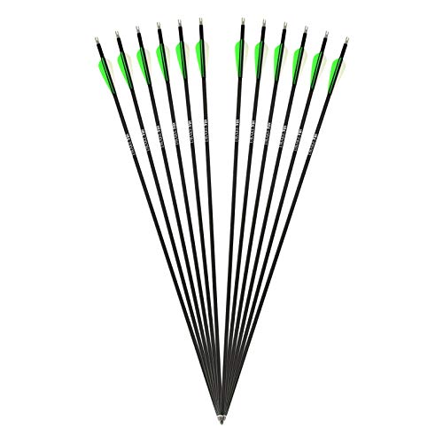 12 Stück Komplettpfeil Drake Fire Carbon-Hybrid Pfeil für Bogenschießen 30 Zoll Bogen Pfeil von Drake Archery