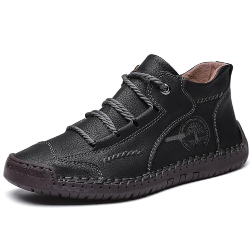 Sneaker Herren Beige, Trachtenschuhe Haferlschuhe Lederschuhe Schwarz Braun Oktoberfest Herren Outfit Anzugschuhe Bootsschuhe Schuhe Atmungsaktive Slipper Loafer von DRALOFAO