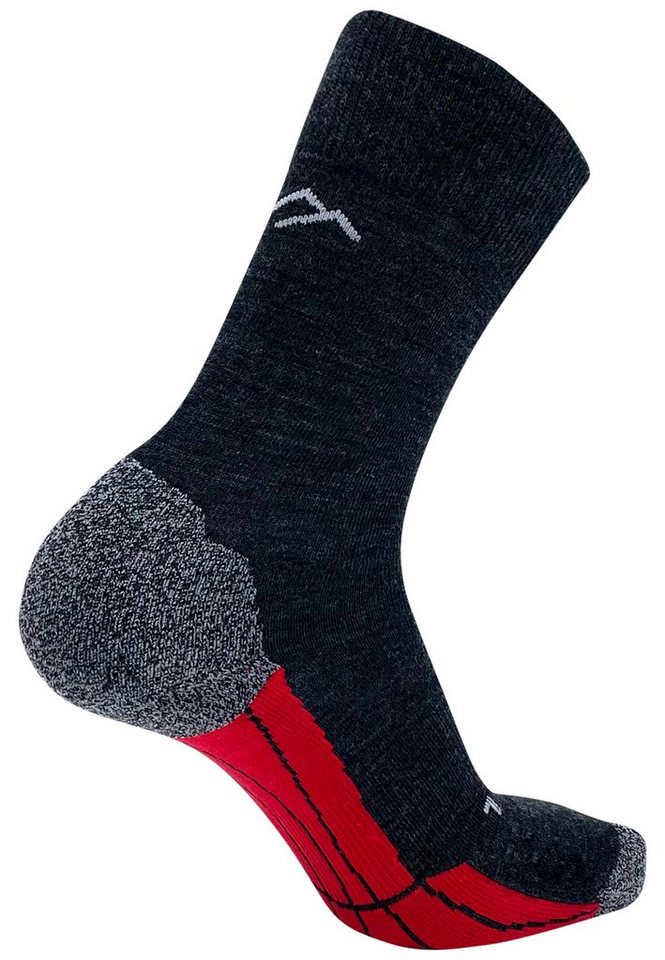 DRASSN Wandersocken Vohenstrauß Herren und Damen (1-Paar) aus Merino Wolle, mit druckfreiem Bündchen und Blasenschutz von DRASSN