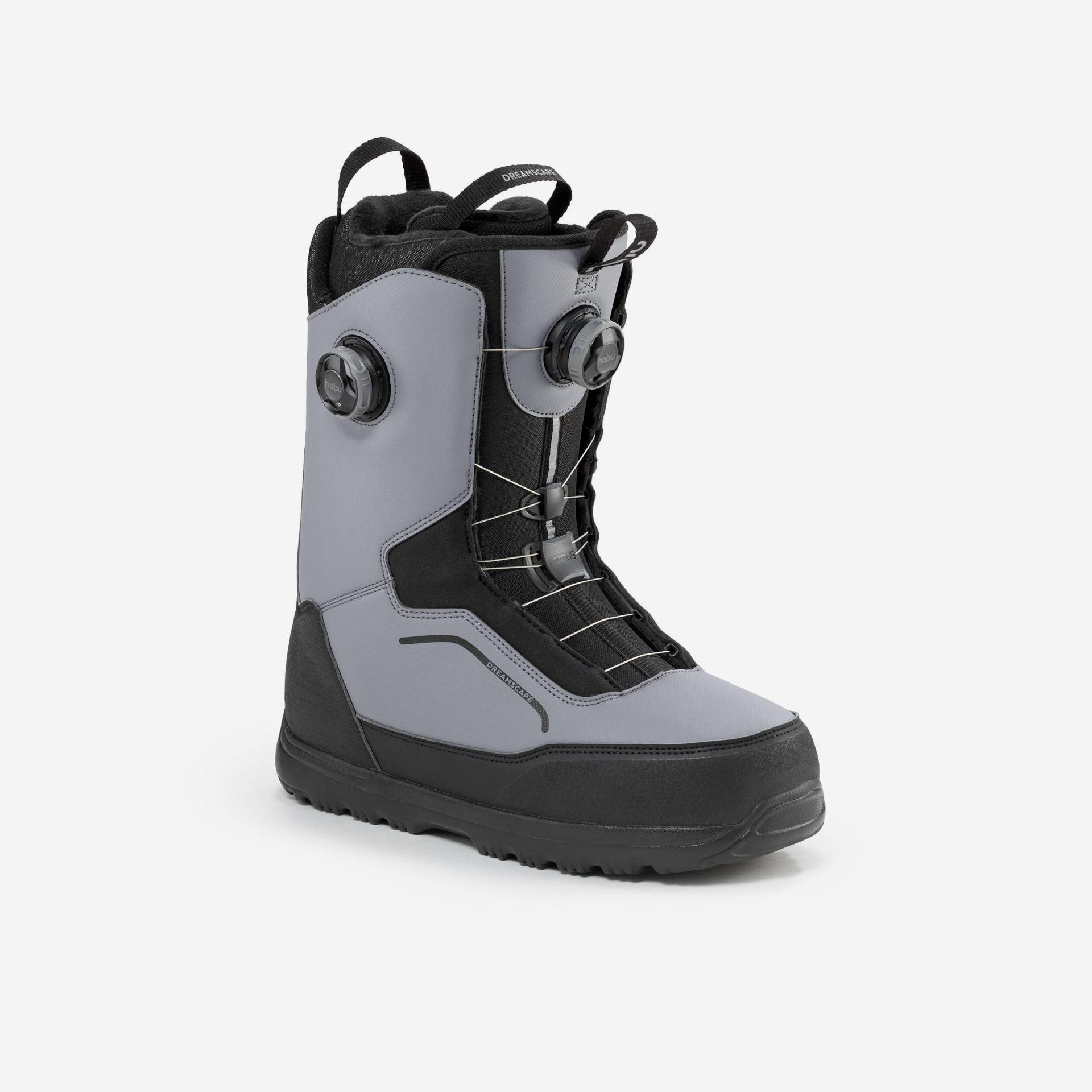 Snowboard Boots doppelter Drehverschluss starrer Flex - Allroad 900 grau von DREAMSCAPE