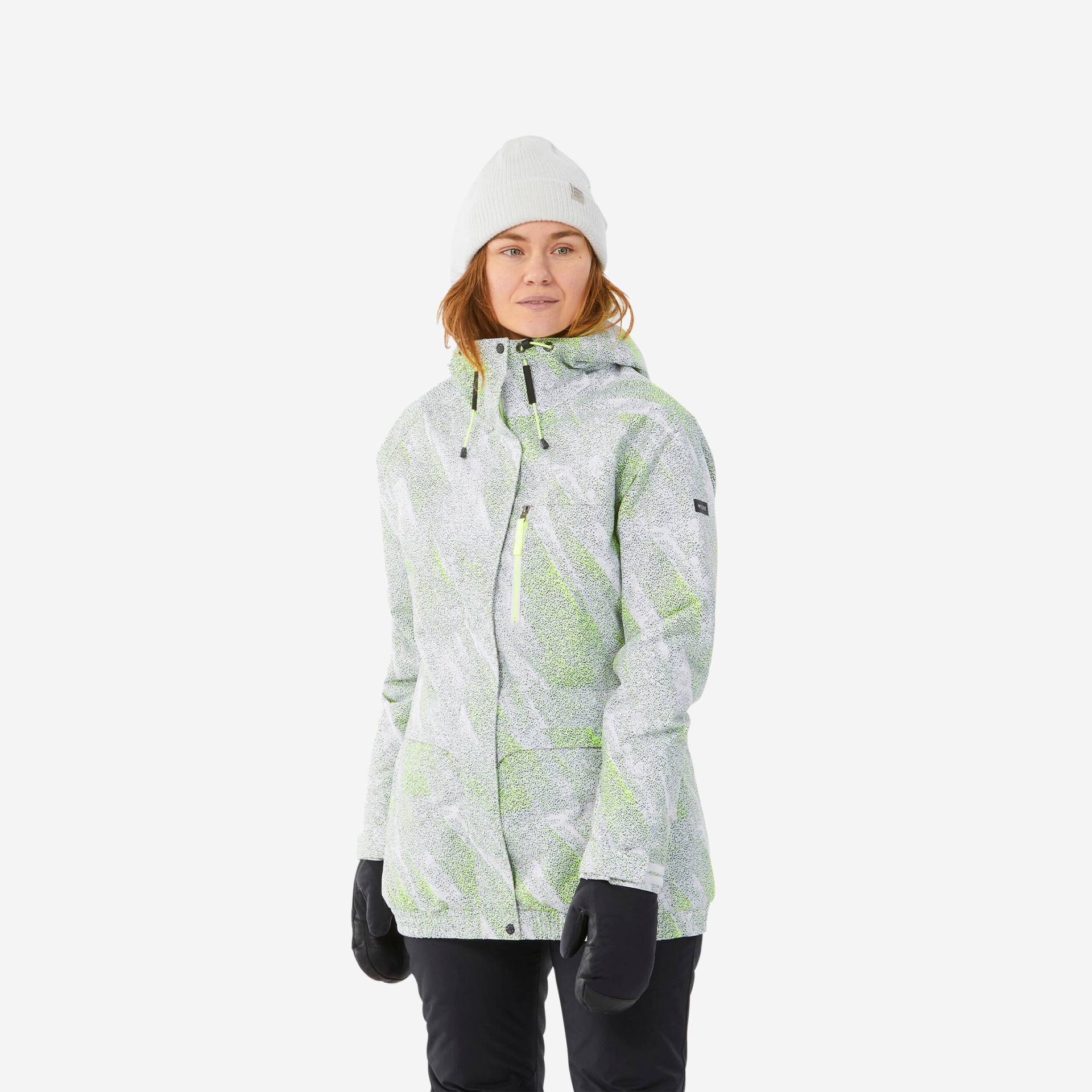 Snowboardjacke Damen Skijacke - SNB 100 weiss von DREAMSCAPE