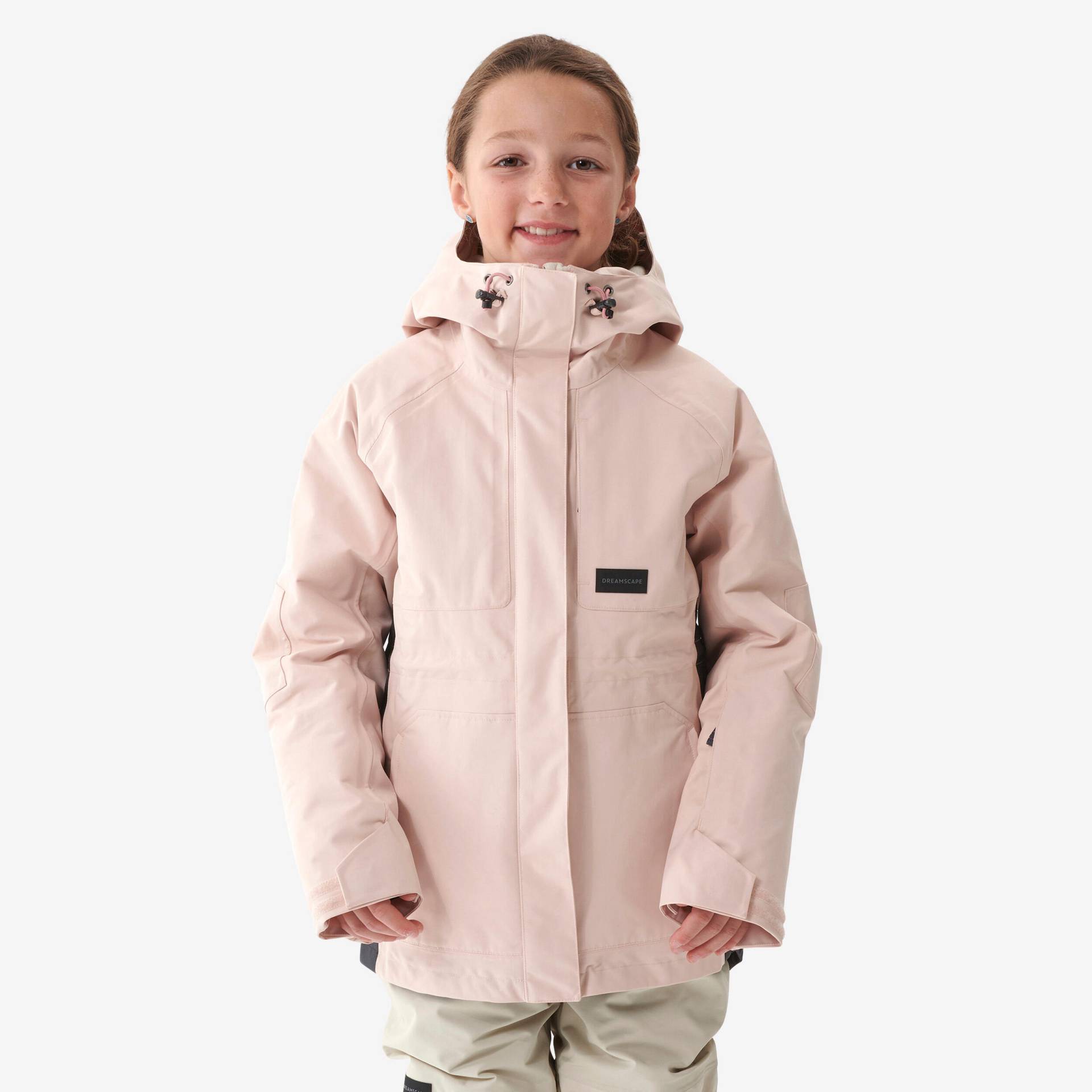 Snowboardjacke Kinder - SNB 500 Teen Girl rosa von DREAMSCAPE