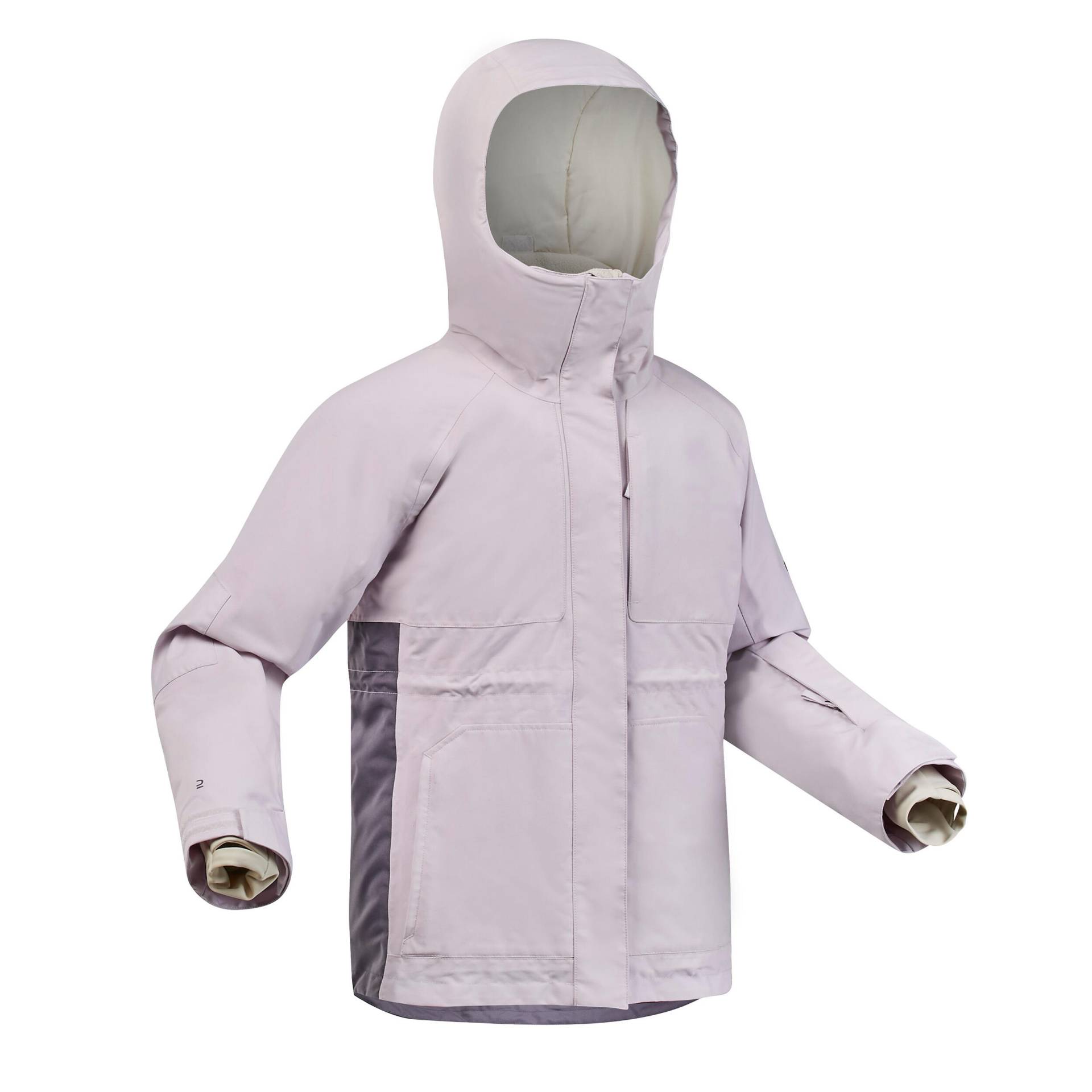 Snowboardjacke Mädchen lang sehr robust - SNB 500 rosa von DREAMSCAPE