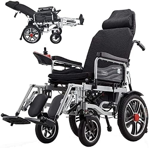 DREAMyun Elektro-Rollstuhl Klapprollstuhl Elektrisch Leicht Zusammenklappbar Vollautomatischer Elektrischer Rollstuhl Faltbar - Elektrorollstuhl 500W/24V Li-ion-akku, ältere Und Behinderte Menschen von DREAMyun