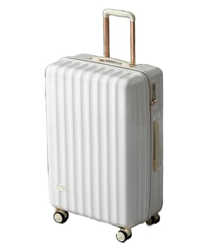DRMEE Reisekoffer Damengepäck Mit Spinnerrädern, Leichter Rollender Kabinenkoffer Für Flugzeuge Suitcase Rollkoffer(Color:B,Size:20in) von DRMEE