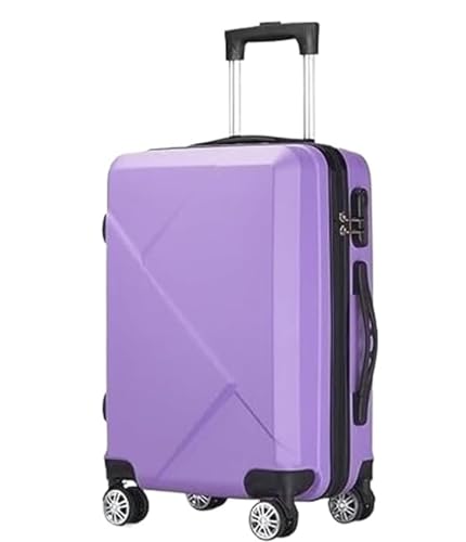 DRMEE Reisekoffer Gepäck-Hartschalenkoffer Mit Spinner-Rädern Leichter Hartschalen-Koffer Mit Rollen Suitcase Rollkoffer(Color:Purple,Size:24in) von DRMEE