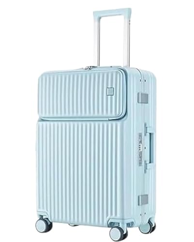 DRMEE Reisekoffer Gepäck Mit Taschenfach, ABS-PC-Hartschalenkoffer Mit Rollen Und TSA Suitcase Rollkoffer(Color:C,Size:24") von DRMEE