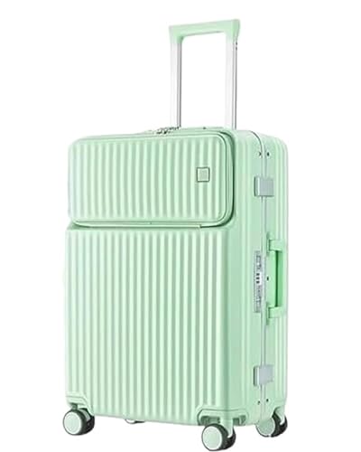 DRMEE Reisekoffer Gepäck Mit Taschenfach, ABS-PC-Hartschalenkoffer Mit Rollen Und TSA Suitcase Rollkoffer(Color:D,Size:20") von DRMEE