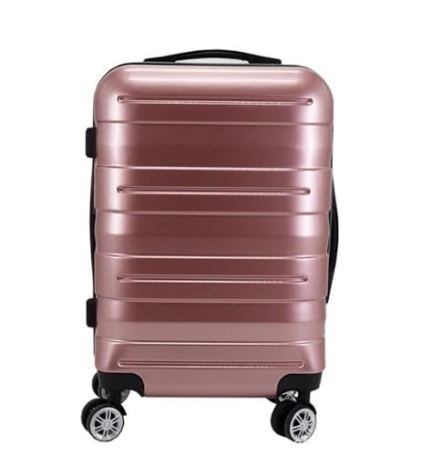 DRMEE Reisekoffer Gepäckkoffer Hartschalengepäck Mit 4 Spinnerrädern, Leichter Koffer Suitcase Rollkoffer(Color:Rose Gold,Size:20in) von DRMEE
