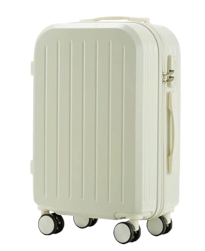 DRMEE Reisekoffer Koffer Mit Rollen, Leichtes Handgepäck, ABS-Handgepäckkoffer Mit Teleskopgriff Suitcase Rollkoffer(Color:A,Size:26 in) von DRMEE