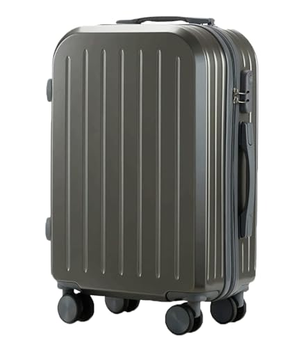 DRMEE Reisekoffer Koffer Mit Rollen, Leichtes Handgepäck, ABS-Handgepäckkoffer Mit Teleskopgriff Suitcase Rollkoffer(Color:B,Size:22 in) von DRMEE
