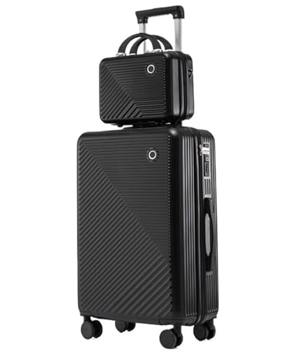 Reisekoffer 24-Zoll-Koffer Mit Reisetasche, Leichter ABS-Koffer Mit Universalrädern Für Damen Und Herren Suitcase Rollkoffer(Color:G) von DRMEE