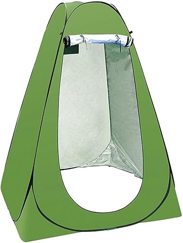 Pop-Up-Zelt, Camping-Duschzelt, Umkleidezelt, Camping-Toilettenzelt, Dusch-Sichtschutzzelt, ideal als Ankleide-Badezimmer im Freien (Green 150cm*150cm*190cm) von DRYIC