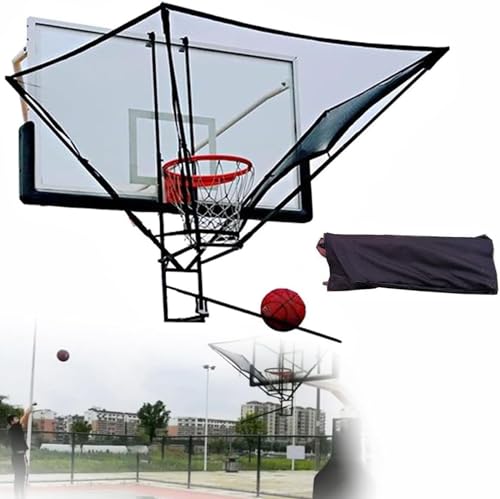 Tragbarer tragbarer Basketball-Schusstrainer, hängender, um 180 Grad drehbarer Rutschen-Schuss-Returner, drinnen und draußen von DRYIC
