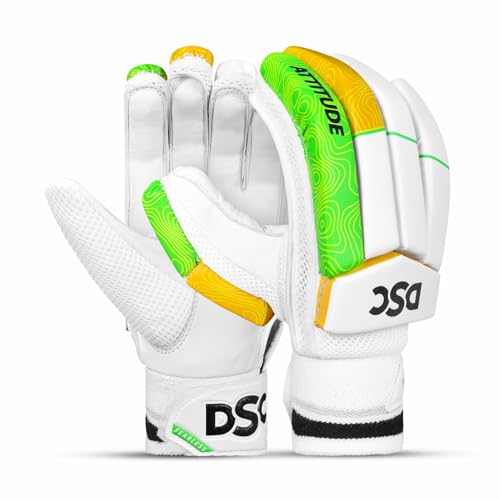 DSC Intense Attitude Cricket Batting Gloves | Multicolor | Size: Mens | for Right-Hand Batsman von DSC