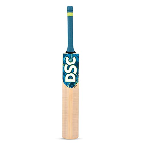 DSC Unisex Jugend Fledermaus Drake Cricketschläger aus Kaschmirweide, kurzer Griff, Größe 5, holzfarben, 5 von DSC