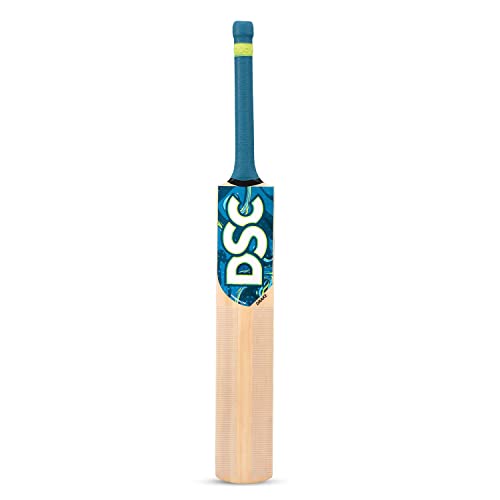 DSC Unisex Jugend Fledermaus Drake Cricketschläger aus Kaschmirweide, kurzer Griff 4, holzfarben, 30 von DSC