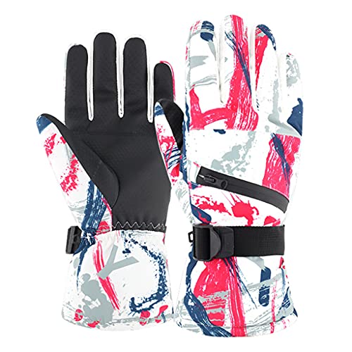 DSJMUY Thermo-Handschuhe,bis 30 Grad Celsius kältebeständig, Touchscreen-Handschuhe,Skihandschuhe,wasserdichte Handschuhe,Winterhandschuhe für Radfahren, Snowboarden,Wandern,Outdoor-Sport von DSJMUY