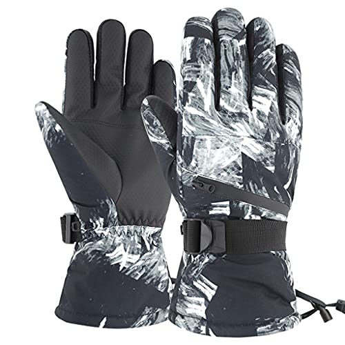 DSJMUY Thermo-Handschuhe,bis 30 Grad Celsius kältebeständig, Touchscreen-Handschuhe,Skihandschuhe,wasserdichte Handschuhe,Winterhandschuhe für Radfahren, Snowboarden,Wandern,Outdoor-Sport von DSJMUY