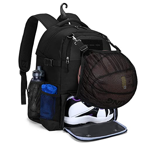 DSLEAF Basketball-Rucksack für Kinder, Basketballtasche mit separatem belüftetem Schuhfach für Basketball, Fußball, Volleyball und Fußball von DSLEAF