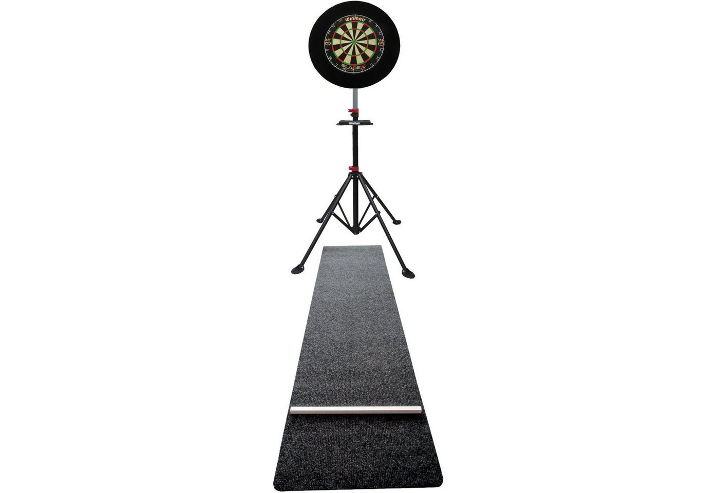 DSX Dartscheibe Profi Set Winmau Blade5 Board Dart komplett Dartteppich Ständer Xtreme Surround von DSX