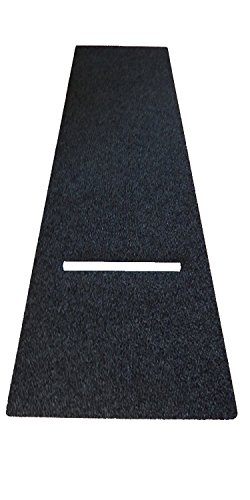 XXL Profi Dart Teppich Set Startline Flex 3m x 1m, Dartteppich/Dartmatte schwarz/grau meliert mit Abwurflinie Oche #444535 von DSX