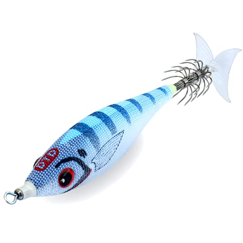 DTD Squid Fishing Luminous Tintenfisch-Jig mit abnehmbarem Schwanz, Panikfisch, BUKVA 2,5 von DTD