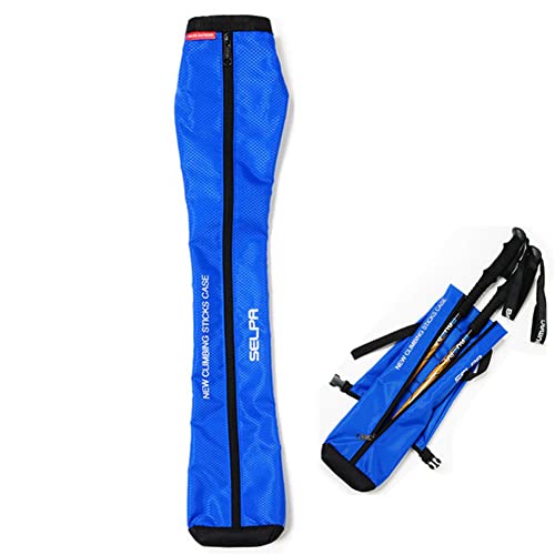DUBENS Tasche für Walking-Stock, Tragetasche für Trekkingstöcke, Reißverschluss, Wasserdicht, für Gehstock, Wanderstöcke, Aufbewahrung (Blau) von DUBENS