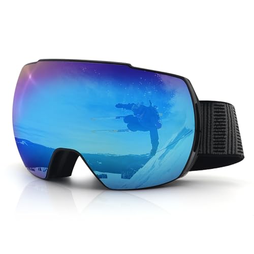 DUDUKING Skibrille Frauen Männer, Sphere Snowboard Brille für Erwachsene Jugendliche,Anti Fog Doppelte Linse UV 400 Schutz Skibrille Helm kompatibel für Skifahren Motorrad Radfahren Skaten von DUDUKING