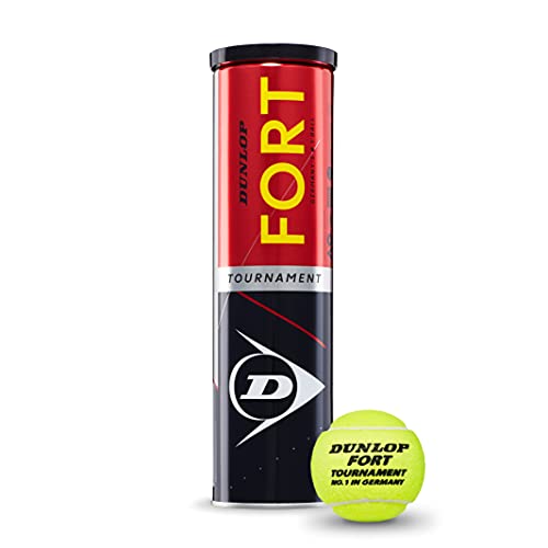 Dunlop Tennisball Fort Tournament - für Sand, Hartplatz und Rasen (1x4er Dose) von Dunlop Sports