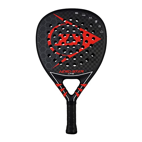 Dunlop Sports Aero-Star Lite Padelschläger, schwarz/rot von DUNLOP