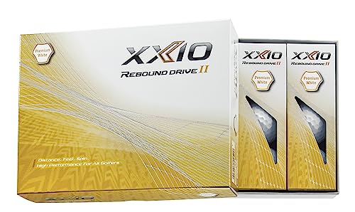 XXIO Box mit 12 Golfbällen Rebound Drive II Pearl von DUNLOP