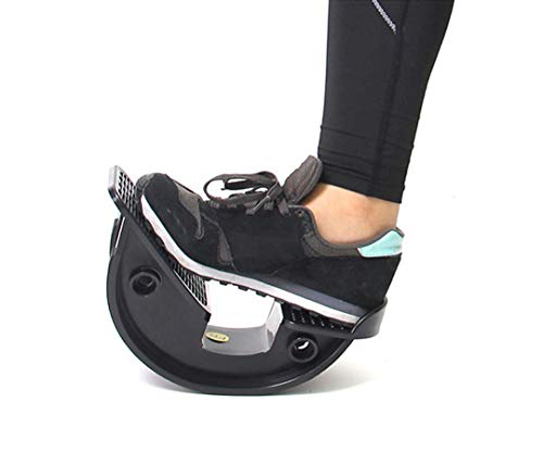 DUTTY Fußdehner Rocker Knöchel Stretch Board für Achillessehnenentzündung Muskeldehnung Fußdehner Yoga Fitness Sport Massage Pedal (Schwarz) von DUTTY