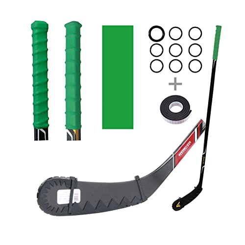 DUTYBOD 2 Stück Hockeyschläger-Klingenschutz, Schutzabdeckung und Eishockeyschläger, Griffband, mehrfarbig, für Eishockey-Training und Übungshilfe für Erwachsene und Jugendliche (grün) von DUTYBOD