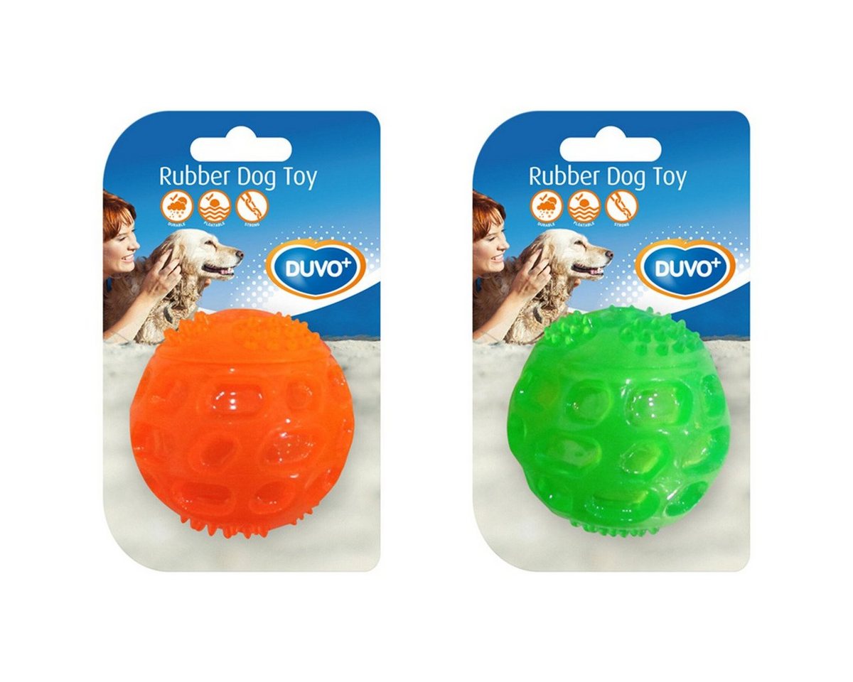 DUVO+ Spielknochen Hundespielzeug TPR Ball Squeaky von DUVO+