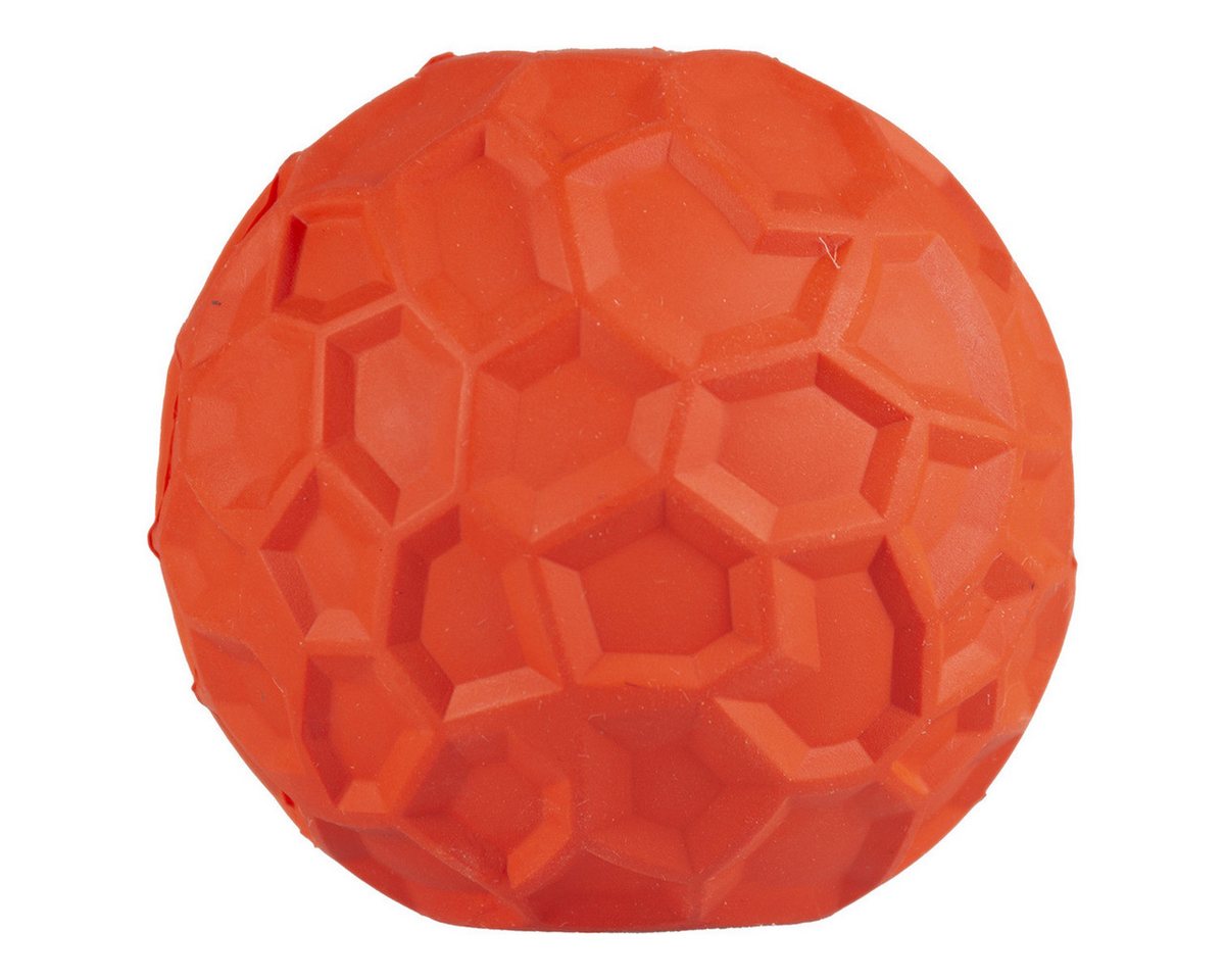 DUVO+ Tier-Intelligenzspielzeug Hundespielzeug Snackspender Hexagon, Gummi rot von DUVO+