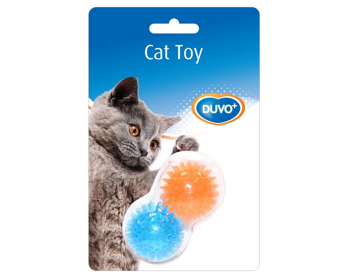 DUVO+ Tierball Katzenspielzeug Igel Ball orange/blau von DUVO+