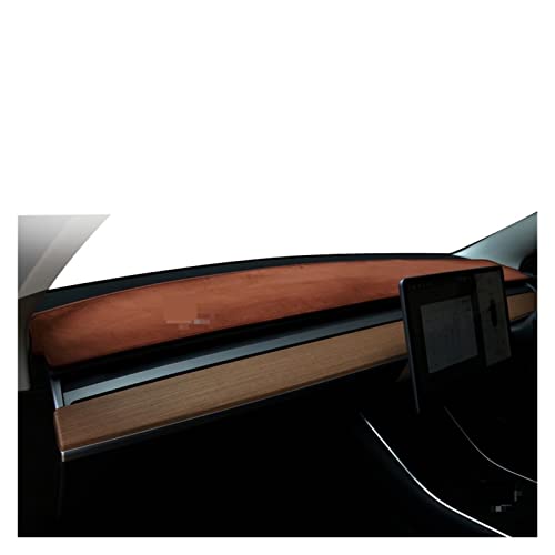 Auto-Armaturenbrett-Mattenabdeckung, für Tesla, für Modell 3 Y, Rutschfester Schutz, Sonnenschutz, Pad, Teppich (Farbe: Schwarz) von DWEIAN