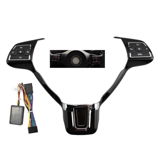 , für VW, für Jetta, für Golf MK6 2010 2011 2012 Lenkradknopfschalternaben Lautstärketaste Audioschalter (Farbe: Upgrade 12 Schlüssel) von DWEIAN