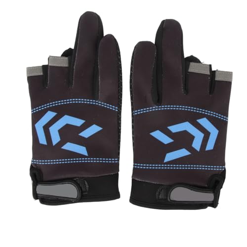 DWENGWUN Fishing Gloves Durable Nylon Wear Resistant Adjustable Tightness Nonslip Sun Protection for Outdoor Activities von DWENGWUN