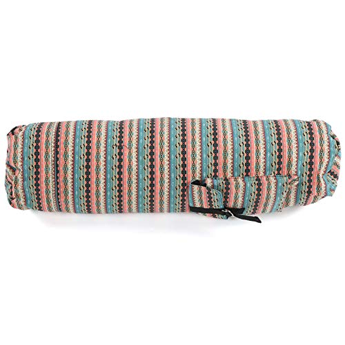 Yoga Shoulder Bag Portable Exercise Mat Storage Pouch Adjustable Strap (Warm Color) von DWENGWUN